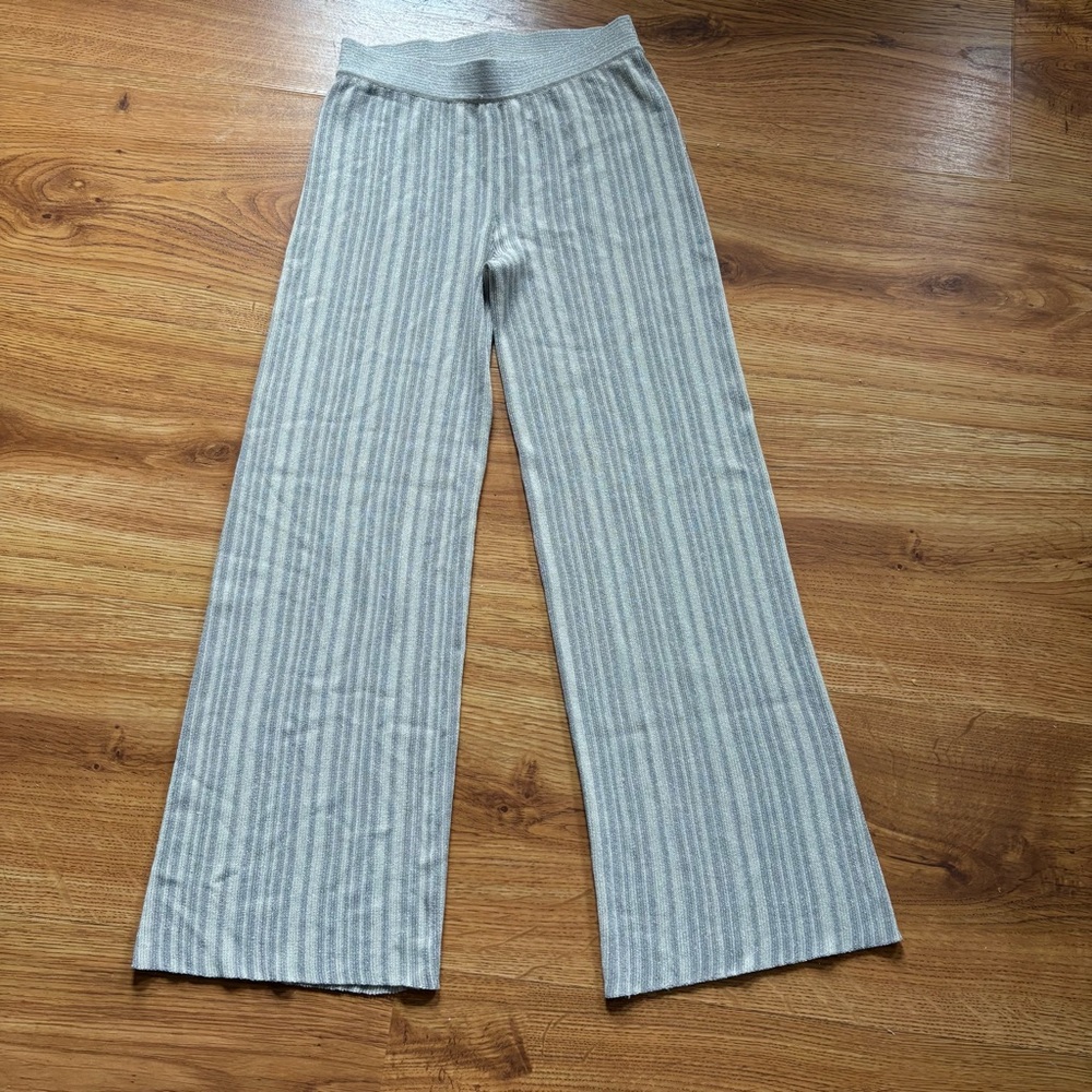House of Harlow Metallic Striped Pants